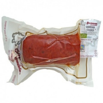 Sobrassada ecològica 200 g de Casanovas Cansaladers - Ecoalimentaria