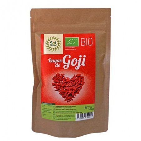 Baies de goji ecològiques 125 g de Sol Natural - Ecoalimentaria