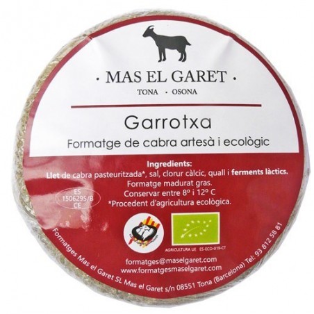 Formatge de cabra garrotxa ecològic 450 g Mas Garet - Ecoalimentaria