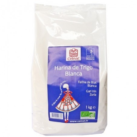 Harina de trigo blanca ecológica 1 Kg de Celnat - Ecoalimentaria
