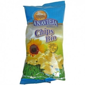 Xips amb sal marina ecològics 100 g Añavieja - Ecoalimentaria