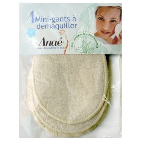 Discs desmaquillants ecològics 4x d'Anaé - Ecoalimentaria