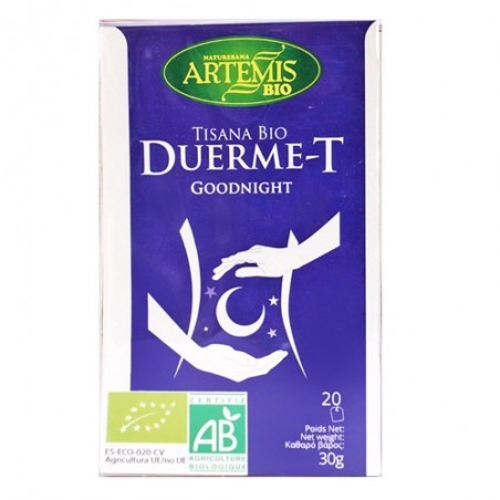 Tisana Duerme T ecológica 20 sobres de Artemis - Ecoalimentaria