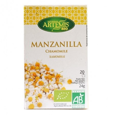 Infusión de manzanilla ecológica 20 sobres de Artemis - Ecoalimentaria