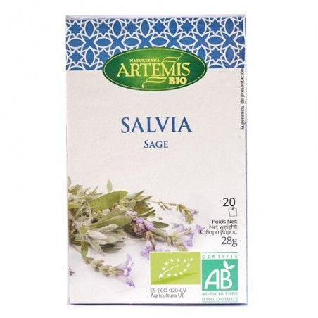 Infusió sàlvia ecològica 20 sobres d'Artemis - Ecoalimentaria