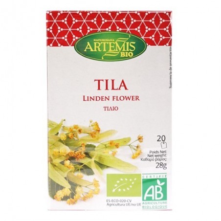 Infusión tila ecológica 20 sobres de Artemis - Ecoalimentaria