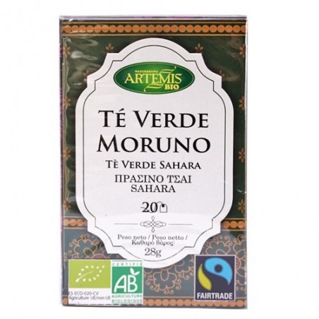 Té verde moruno ecológico 20 sobres de Artemis - Ecoalimentaria