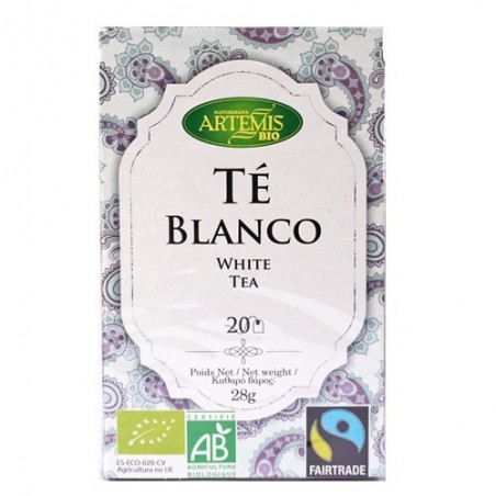 Té blanco ecológico 20 sobres de Artemis - Ecoalimentaria