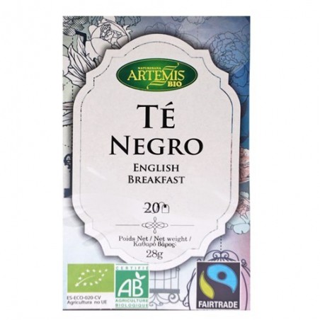 Te negre ecològic 20 sobres d'Artemis - Ecoalimentaria