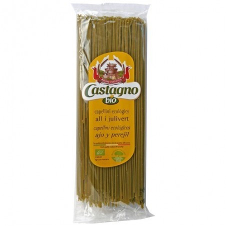 Espaguetis fins amb all i julivert bio 500 g Castagno - Ecoalimentaria