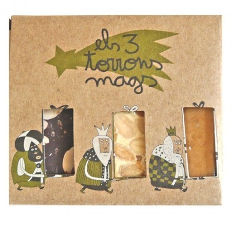 Els tres torrons mags ecològics 3x60 g de Massaxuxes - Ecoalimentaria