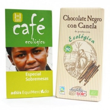 Pack cafè i xocolata ecològic  - Ecoalimentaria