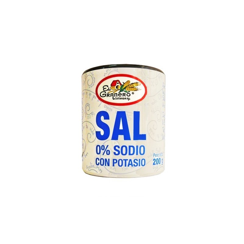 Sal 0% sodi 200 g d'El Granero Integral - Ecoalimentaria