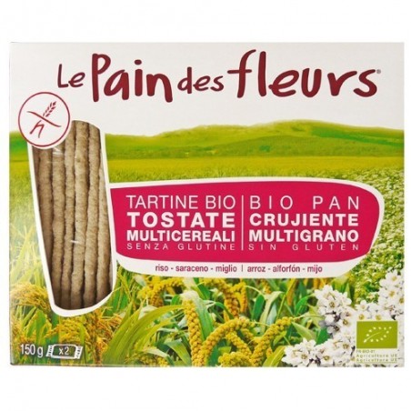 Pan crujiente multicereal bio 150g Le Pain des Fleurs - Ecoalimentaria