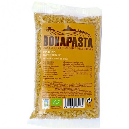 Pistones blancos de trigo ecológicos 250 g Bonapasta - Ecoalimentaria