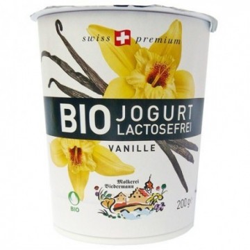 Iogurt vainilla s/lactosa ecològic 200 g de Molkerei Biedermann - Ecoalimentaria