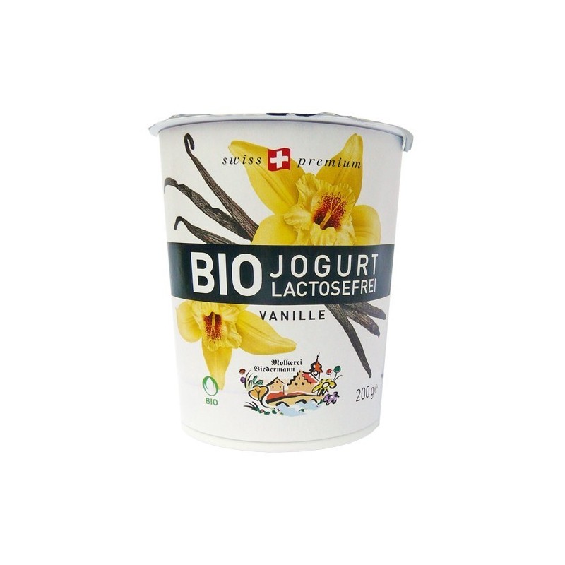 Iogurt vainilla s/lactosa bio 200 g M. Biedermann - Ecoalimentaria