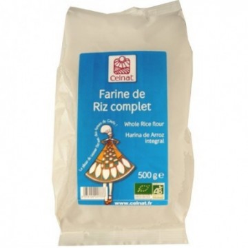 Harina de arroz integral ecológica 500 g de Celnat - Ecoalimentaria