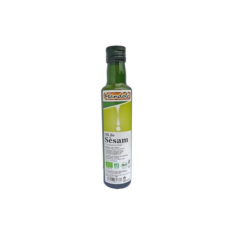 Aceite de sésamo ecológico 250 ml de Mandolé - Ecoalimentaria