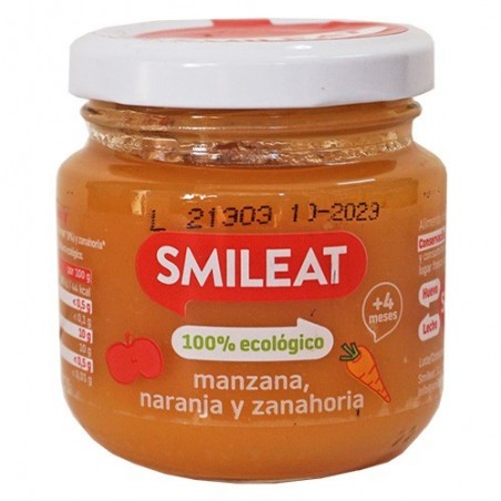 Potet poma, taronja i pastanaga bio 130 g de Smileat - Ecoalimentaria