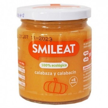 Potito calabaza y calabacín ecológico 230 g Smileat - Ecoalimentaria