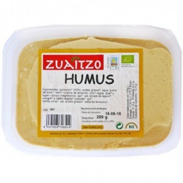 Hummus ecològic 170 g de Zuaitzo - Ecoalimentaria