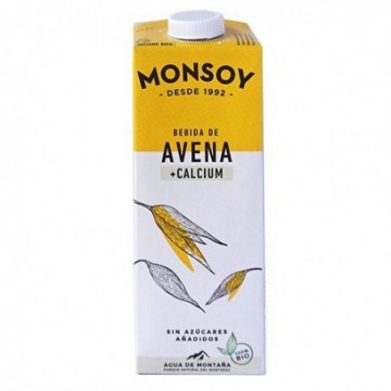 Bebida de avena con calcio ecológica 1 l de Monsoy - Ecoalimentaria