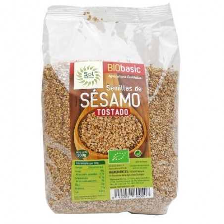 Semillas de sésamo tostado bio 500 g de Sol Natural - Ecoalimentaria