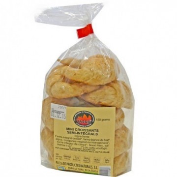 Mini croissants semiintegrales ecológicos 15 g Tascó  - Ecoalimentaria