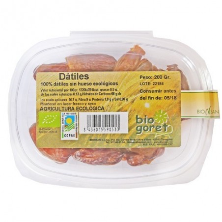 Dàtils ecològics 200 g de Bionsan - Ecoalimentaria