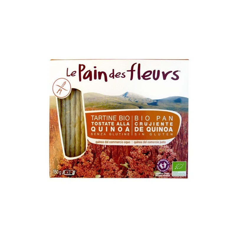 Pa cruixent de quinoa bio 150 g Le Pain des Fleurs - Ecoalimentaria