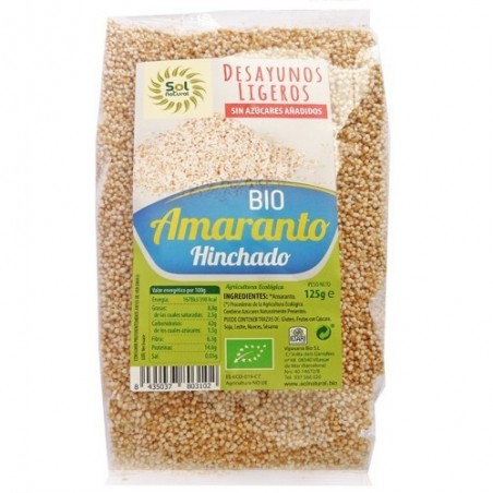 Amaranto hinchado ecológico 125 g de Sol Natural - Ecoalimentaria