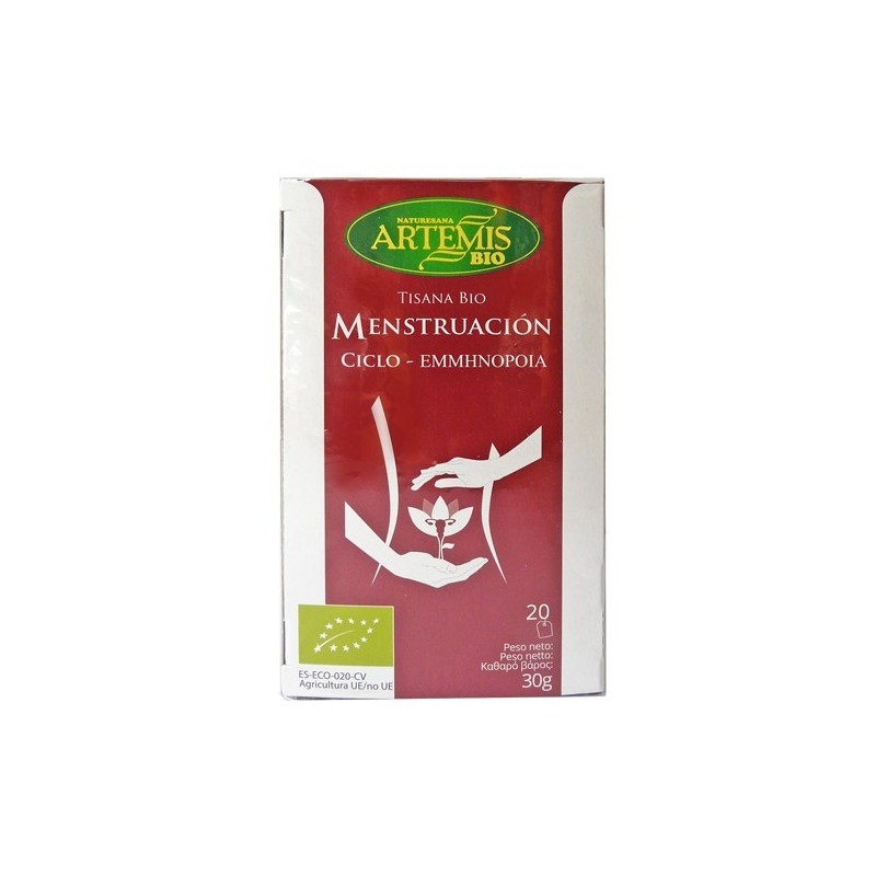Tisana menstruación ecológica 20 sobres de Artemis - Ecoalimentaria