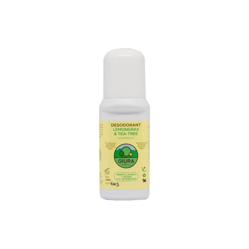 Desodorant lemongrass ecològic 80 ml de Giura - Ecoalimentaria