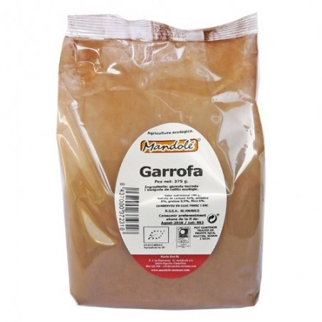 Harina de algarroba ecológica 375 g de Mandolé - Ecoalimentaria
