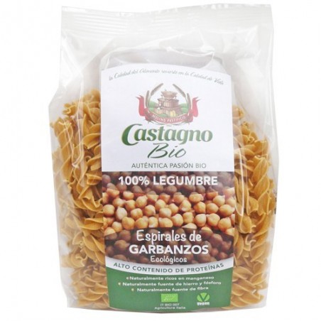 Espirales de garbanzos ecológicas 250 g de Castagno - Ecoalimentaria