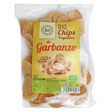 Chips de garbanzo ecológicos 80 g de Sol Natural - Ecoalimentaria