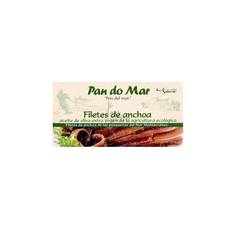 Filetes de anchoa ecológicos 50 ml de Pan do Mar - Ecoalimentaria