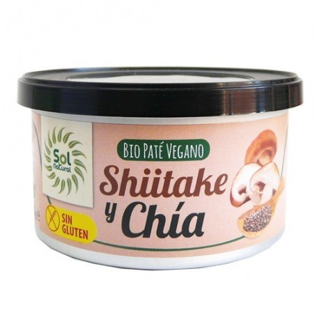 Paté shiitake y chía ecológico 125 g de Sol Natural - Ecoalimentaria