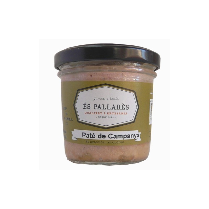 Paté de campaña ecológico 100 g de És Pallarès - Ecoalimentaria