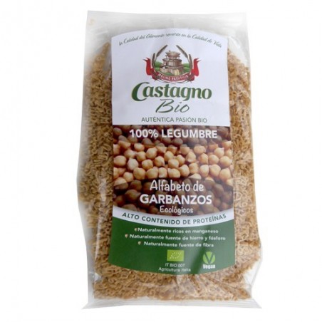 Sopa de lletres de cigrons ecològica 250 g Castagno - Ecoalimentaria