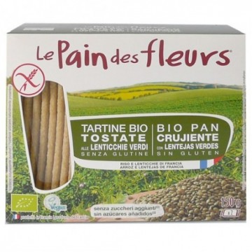 Pan crujiente de lentejas verdes ecológico 150 g de Le Pain des Fleurs