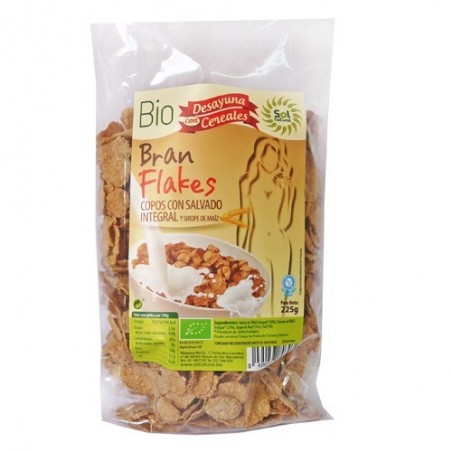 Bran flakes ecológicos 225 g de Sol Natural  - Ecoalimentaria