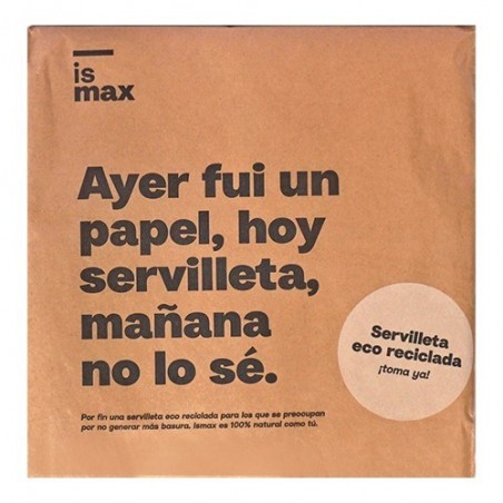 Servilletas ecológicas 100 u de Ismax - Ecoalimentaria