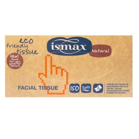 Pañuelos faciales ecológicos 150 u de Ismax - Ecoalimentaria