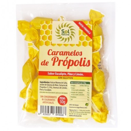 Carmels de pròpolis 50 g de Sol Natural - Ecoalimentaria