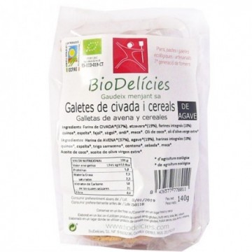 Galetes de civada ecològiques 150 g de BioDelícies - Ecoalimentaria