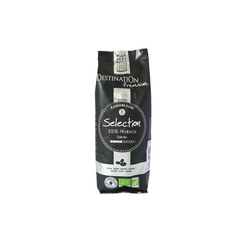 Cafè en gra aràbiga ecològic 250 g de Destination - Ecoalimentaria