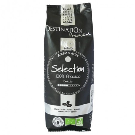 Cafè pur aràbiga en gra ecològic 250 g de Destination - Ecoalimentaria