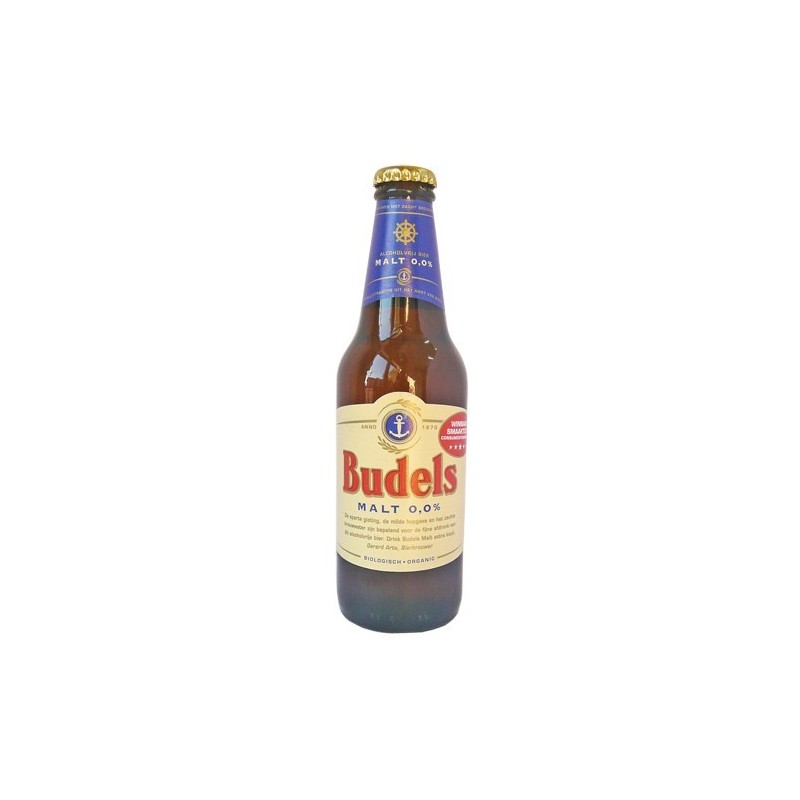 Cerveza malt 0% ecológica 30 cl de Budels - Ecoalimentaria